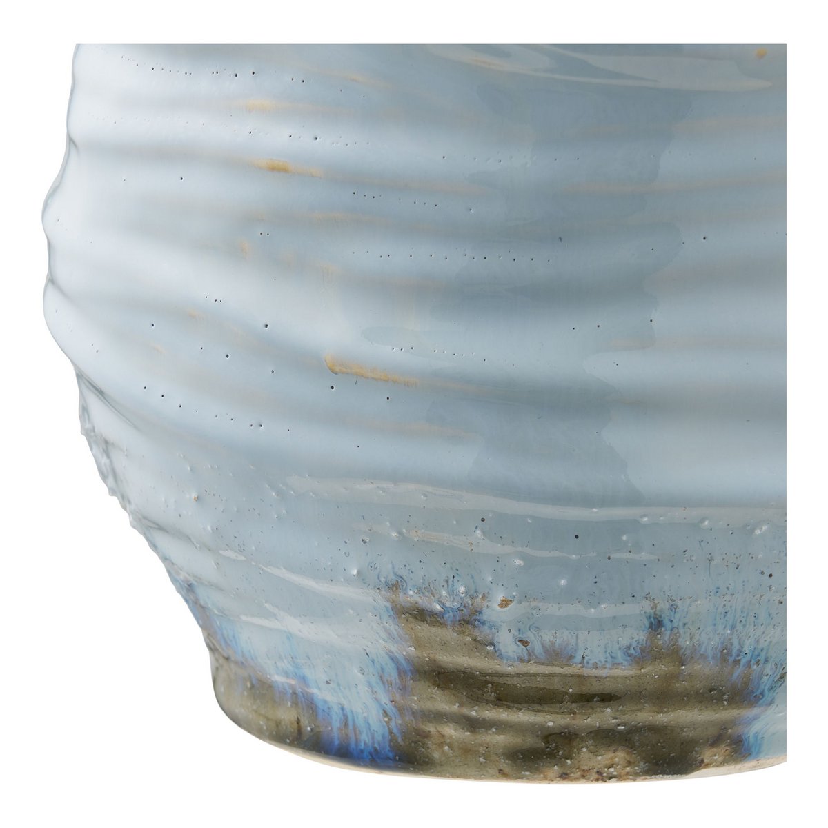 Vase, Keramik, hellblau, ø19,5x22,5