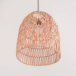 Rattanlampe | Natürlicher Lampenschirm | Pendelleuchte MALUKA aus Naturfasern (2 Größen)