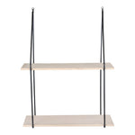 aag Regal – Stahl, Paulownia, Schwarz/Natur – 55 x 21 x 72 cm