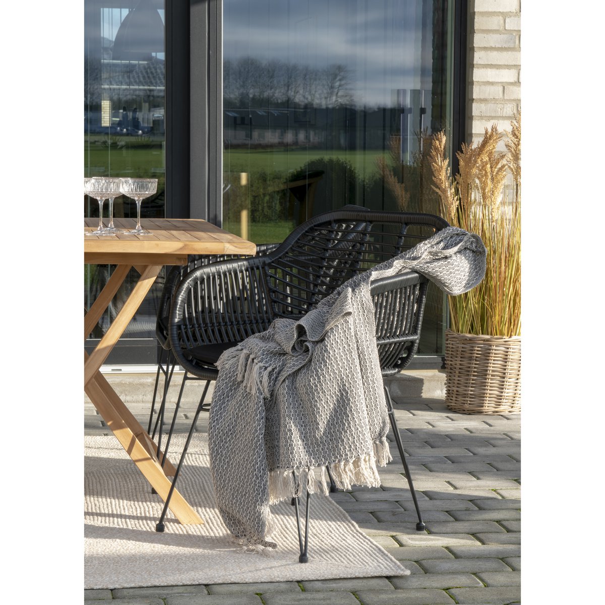 Menorca-Teppich – Sand, 100 % recyceltes PET, 140 x 200 cm