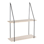 aag Regal – Stahl, Paulownia, Schwarz/Natur – 55 x 21 x 72 cm
