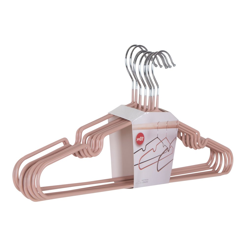 Massa Kleiderbügel – Rose, Metall, 41 x 4 x 18 cm – 10er-Set