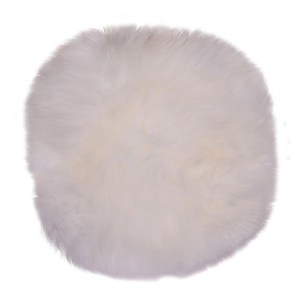 Lammfellsitz – Echtes Lammfell, Elfenbein – Ø35 cm