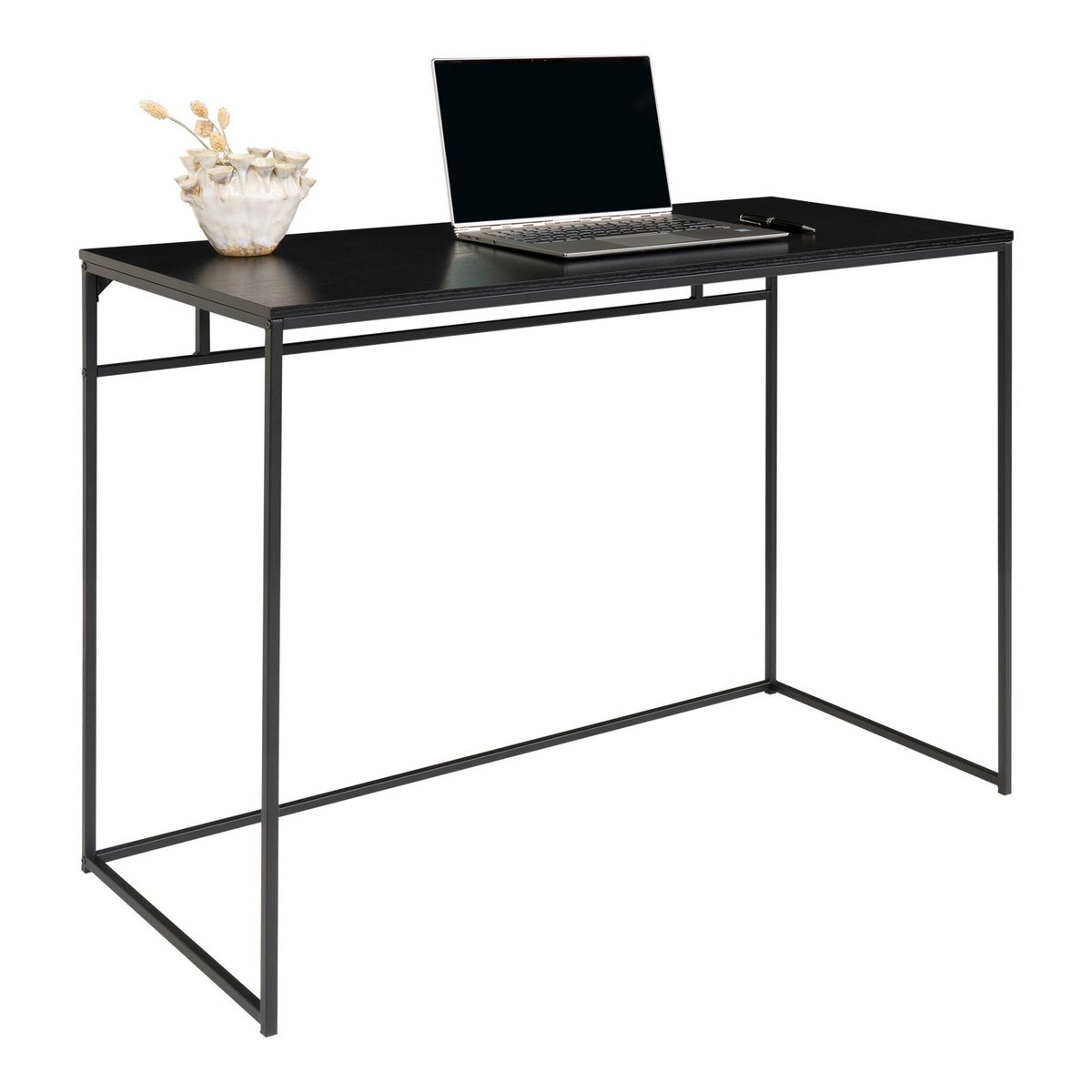 Vita Schreibtisch – Schwarz, Stahl, 100 x 45 x 75 cm