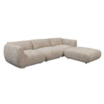 Sofa Amsterdam 4-Sitzer + Ottomane Latte