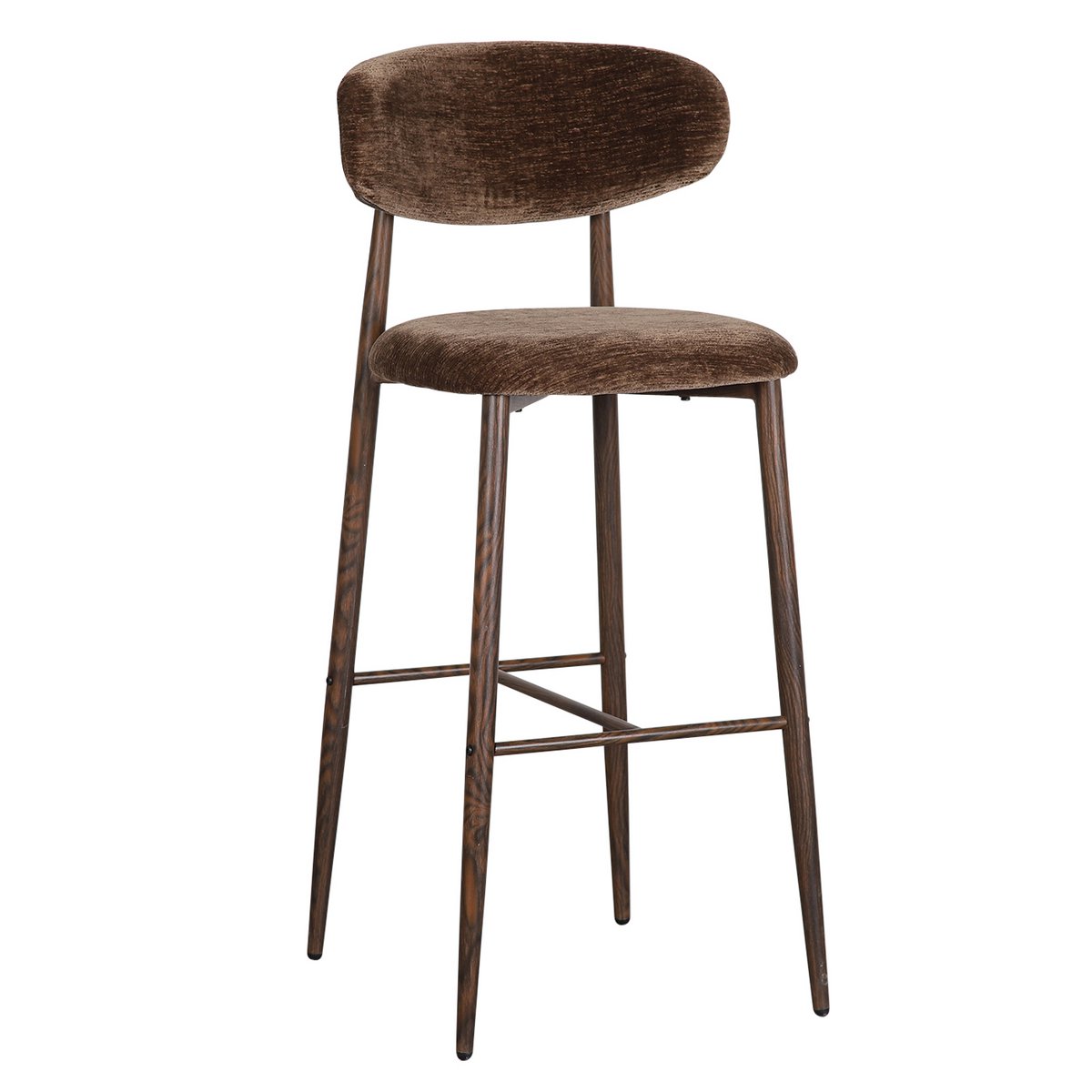 Japandi Bar Stuhl Umber (Set von 2)