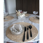 Bombay Tischset – Natur, Jute, Ø38 cm – 4er-Set
