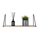 Arnhem Regal – Stahl, Holz, Schwarz/Natur – 65 x 17 x 27 cm