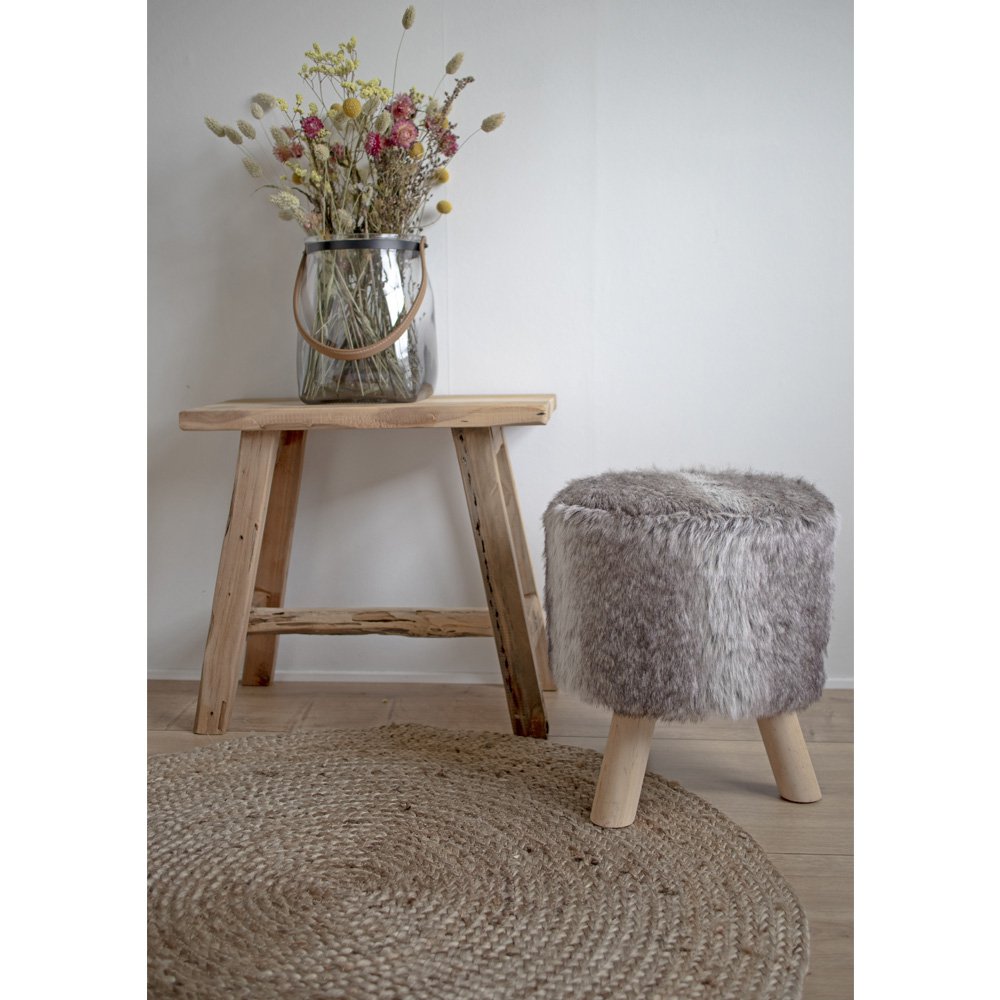 Barcelona Bank – Natur, Teak, 50 x 25 x 45 cm