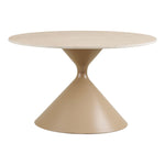 Annecy Couchtisch, Tischplatte aus Keramik/Stahl, Travertin/Sand, ø70x41 cm