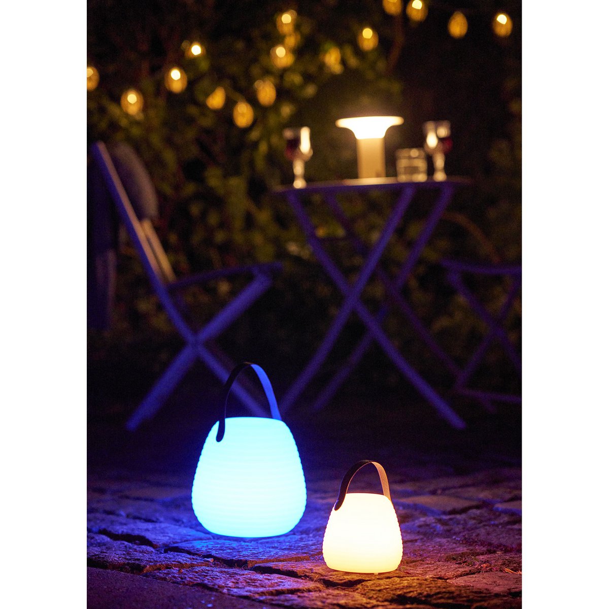 Derry LED-Lampe, wiederaufladbar, weiß, ø13 cm
