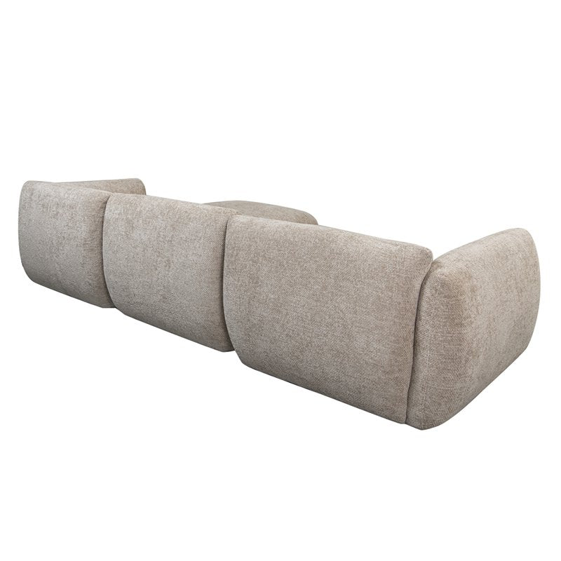 Sofa Amsterdam 4-Sitzer + Ottomane Latte
