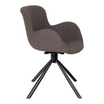 Amorim Esszimmerstuhl – Mushroom Bouclé, schwarzes Drehgestell – 2er-Set