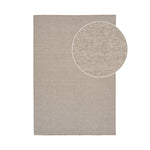 Blauer Teppich, handgewebt, dunkler Sand, 160x230 cm