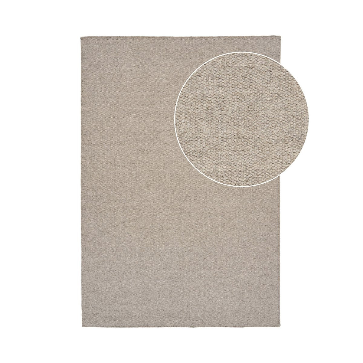 Blauer Teppich, handgewebt, dunkler Sand, 160x230 cm