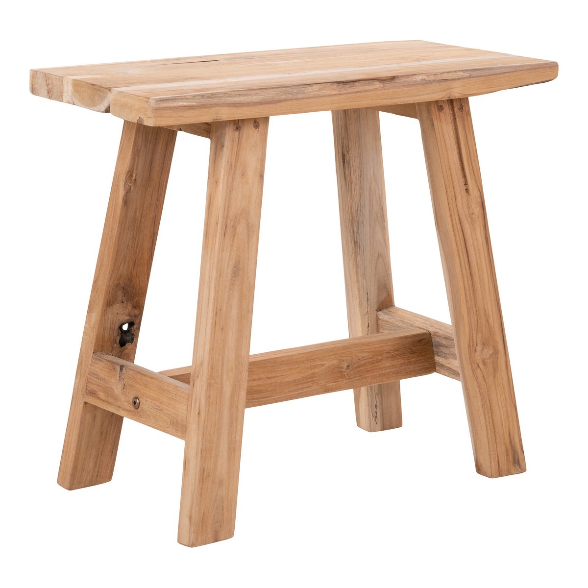 Barcelona Bank – Natur, Teak, 50 x 25 x 45 cm