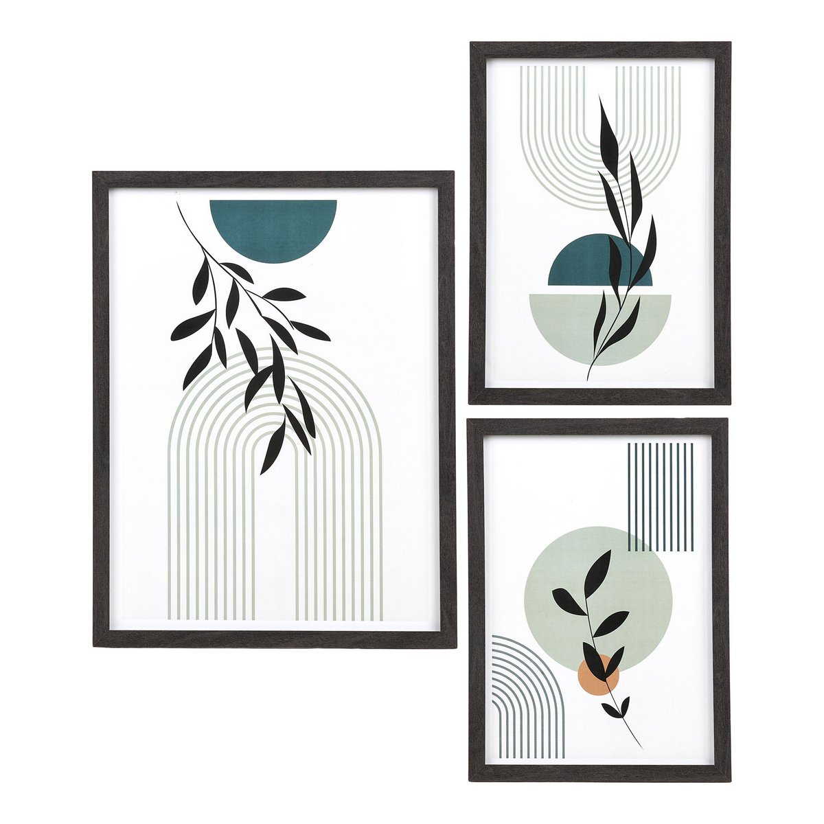 Aspen Rahmenset, schwarz, 3er-Set