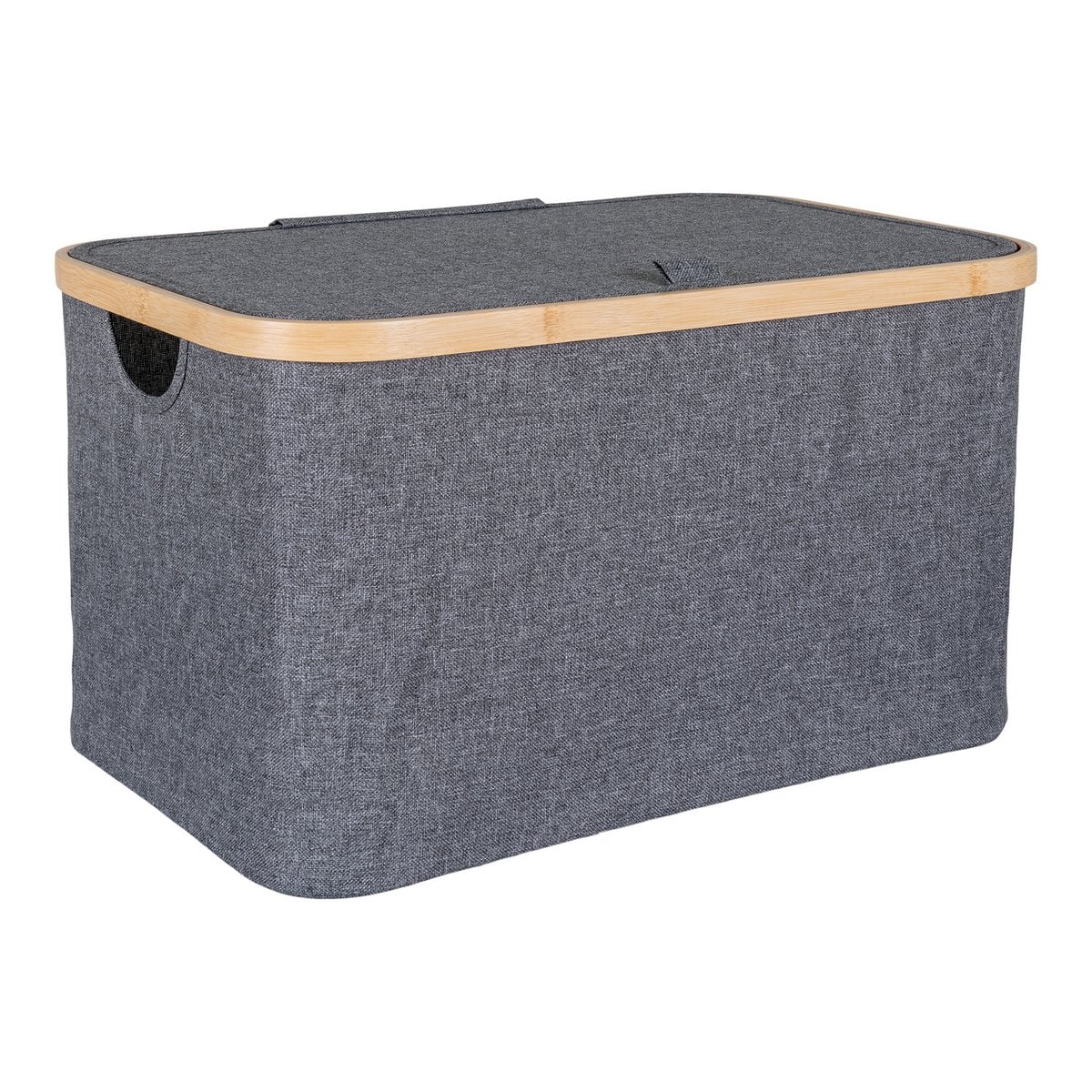 Noto Korb – Dunkelgrau, Bambus/Polyester, 30 x 45 x 25 cm