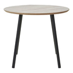 Aalst Couchtisch – Schwarz/Beige, Stahl, MDF, Ø55x45cm