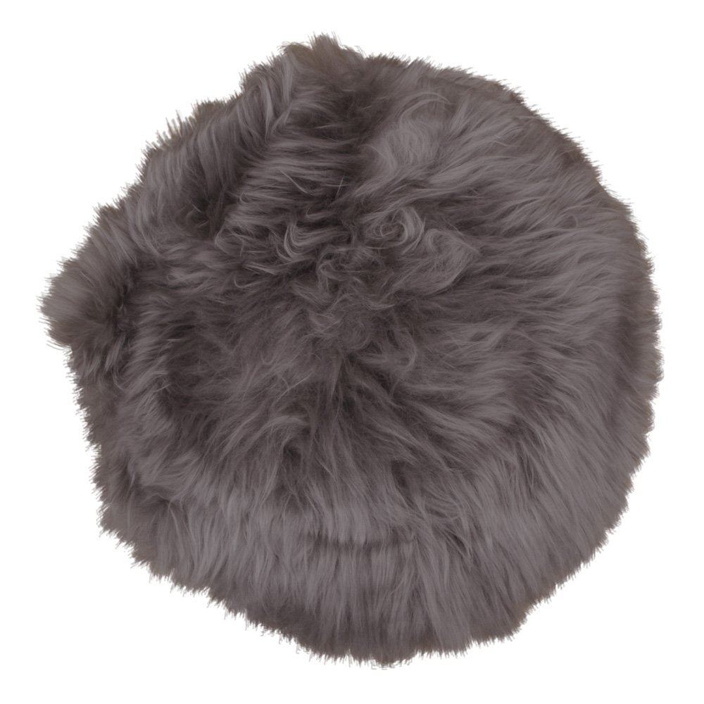 Lammfellsitz – Echtes Lammfell, Hellbraun – Ø35 cm