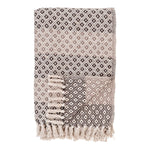 Alanya Plaid - Plaid, braun/beige/weiß, Baumwolle, Polyester, 130x180 cm