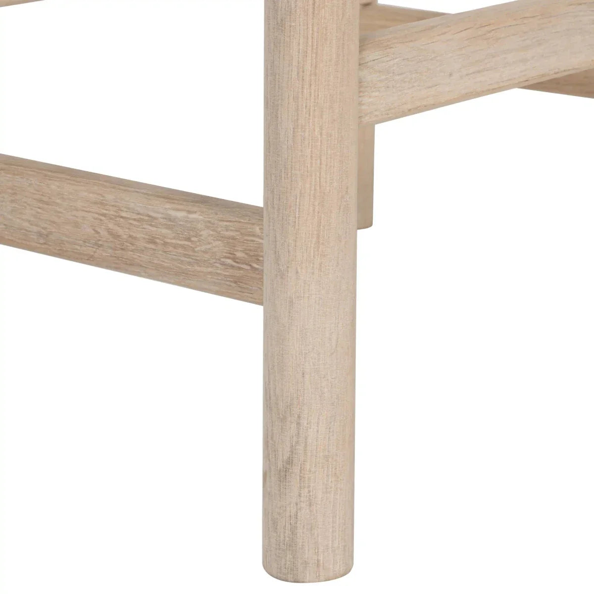 3er Set Barhocker Ida mit Geflechtsitz - Eiche bianco
