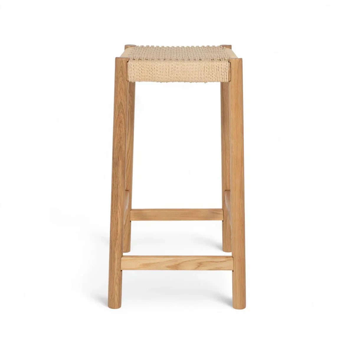 Barhocker Ida mit Geflechtsitz - Wildeiche