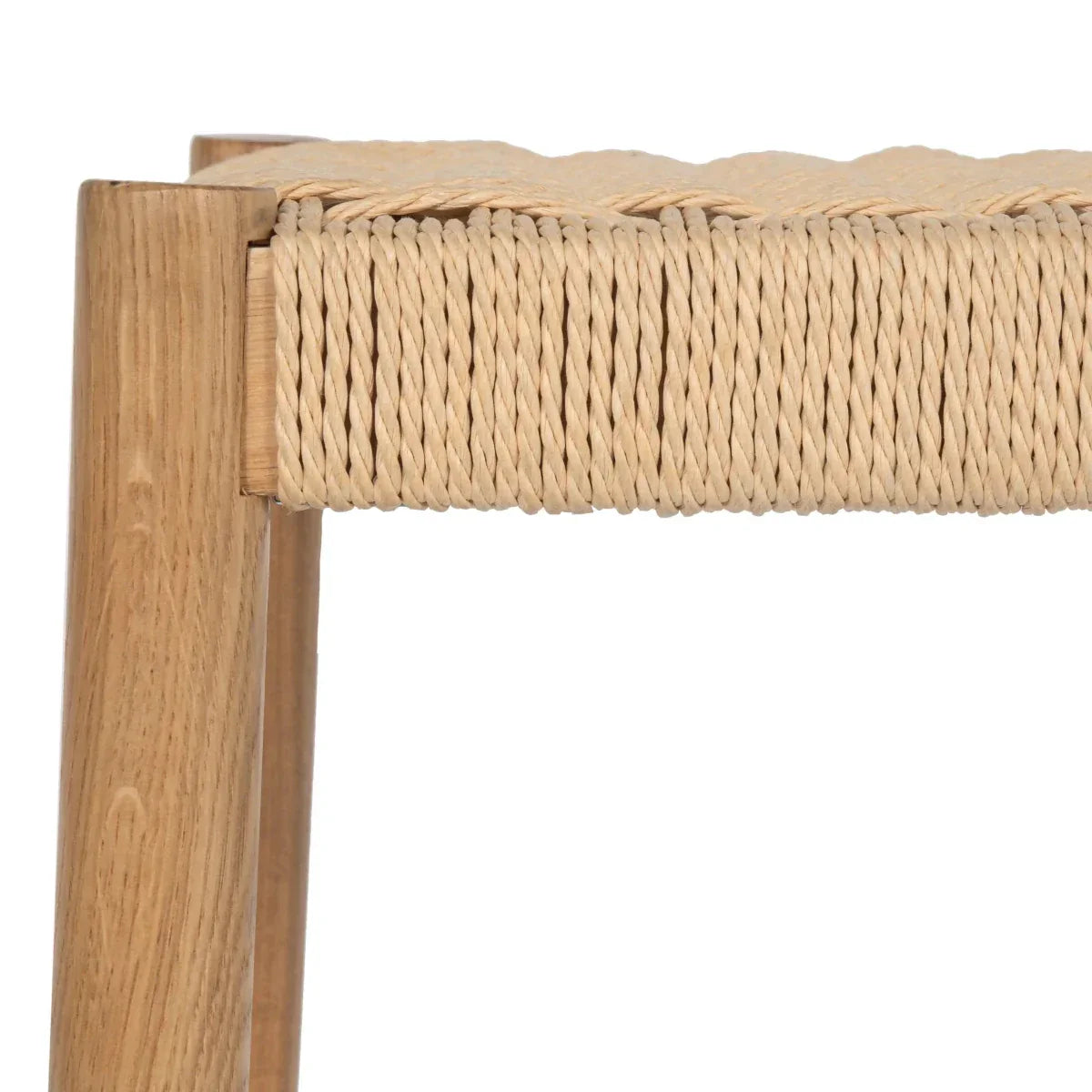 2er Set Barhocker Ida mit Geflechtsitz - Wildeiche