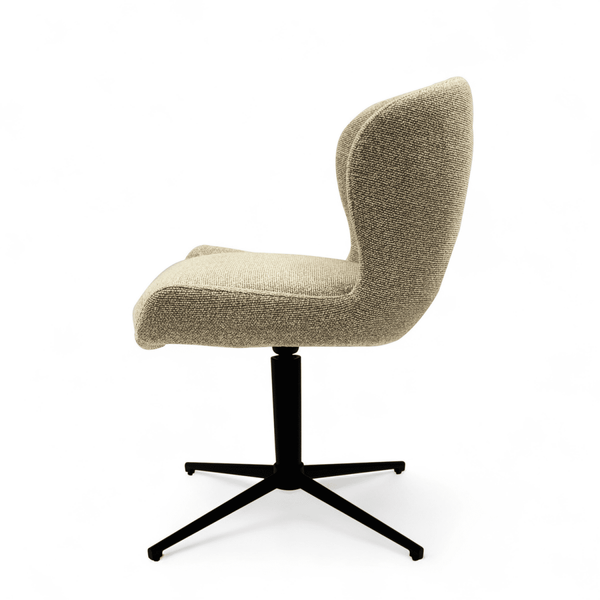 4er Set Esszimmerstühle - Drehbar - Beige