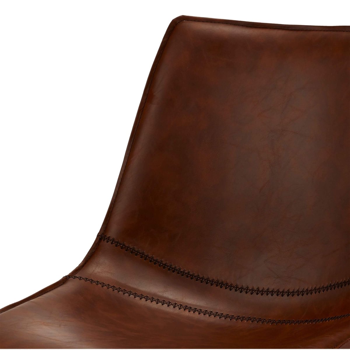 4er Set Esszimmerstühle - Drehbar - Cognac Braun