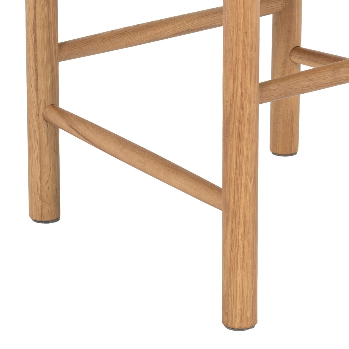 4er Set Esszimmerstühle Malou mit Geflechtsitz - Wildeiche