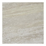 Aalst Couchtisch – Schwarz/Beige, Stahl, MDF, Ø55x45cm