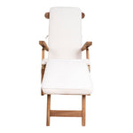 Arrecife Cushion Liegestuhl – Weiß, Baumwolle, 197 x 55 x 5 cm