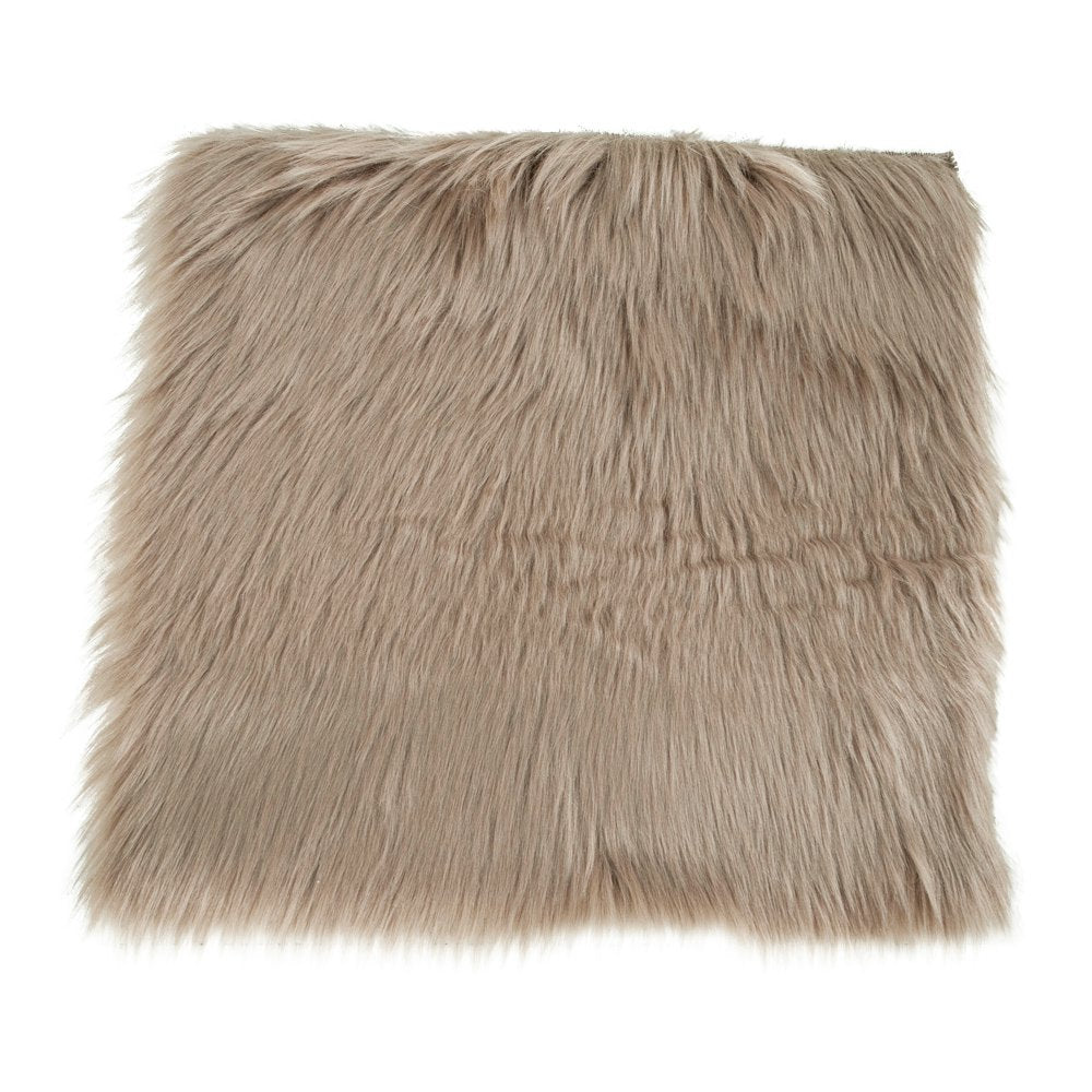 Künstlicher Sitz aus Lammfell – Pilz, Polyester, 40 x 40 x 6,5 cm