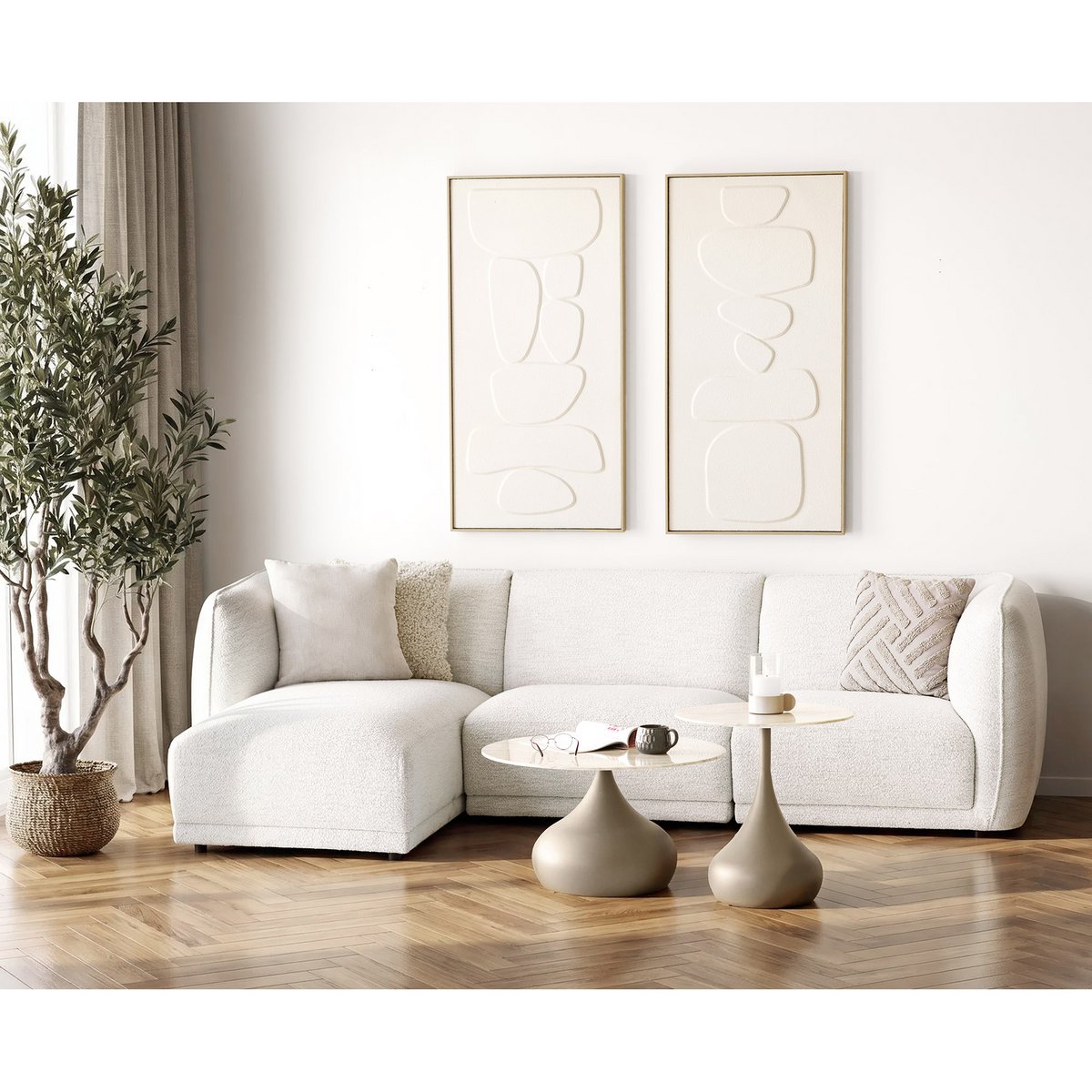 Olivenbaum, Kunstbaum, grün, H:220 cm