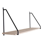 Arnhem Regal – Stahl, Holz, Schwarz/Natur – 65 x 17 x 27 cm