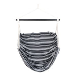 Lamia Hängemattenstuhl – Grau/Schwarz, 85 % Baumwolle, 15 % Polyester, Lärche