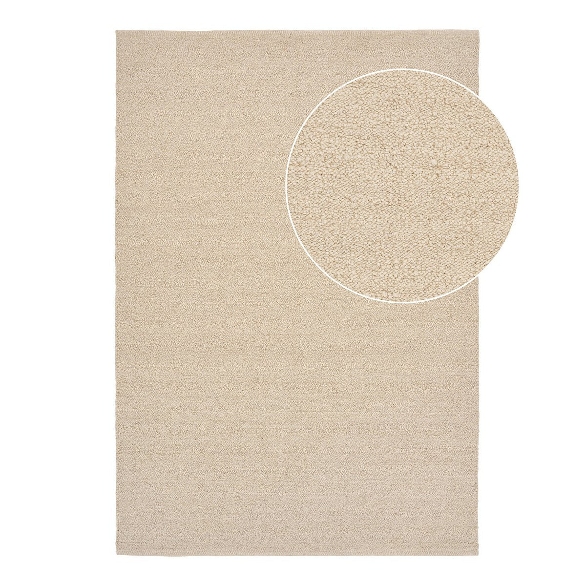 Bela Teppich, handgewebt, beige, 160x230 cm