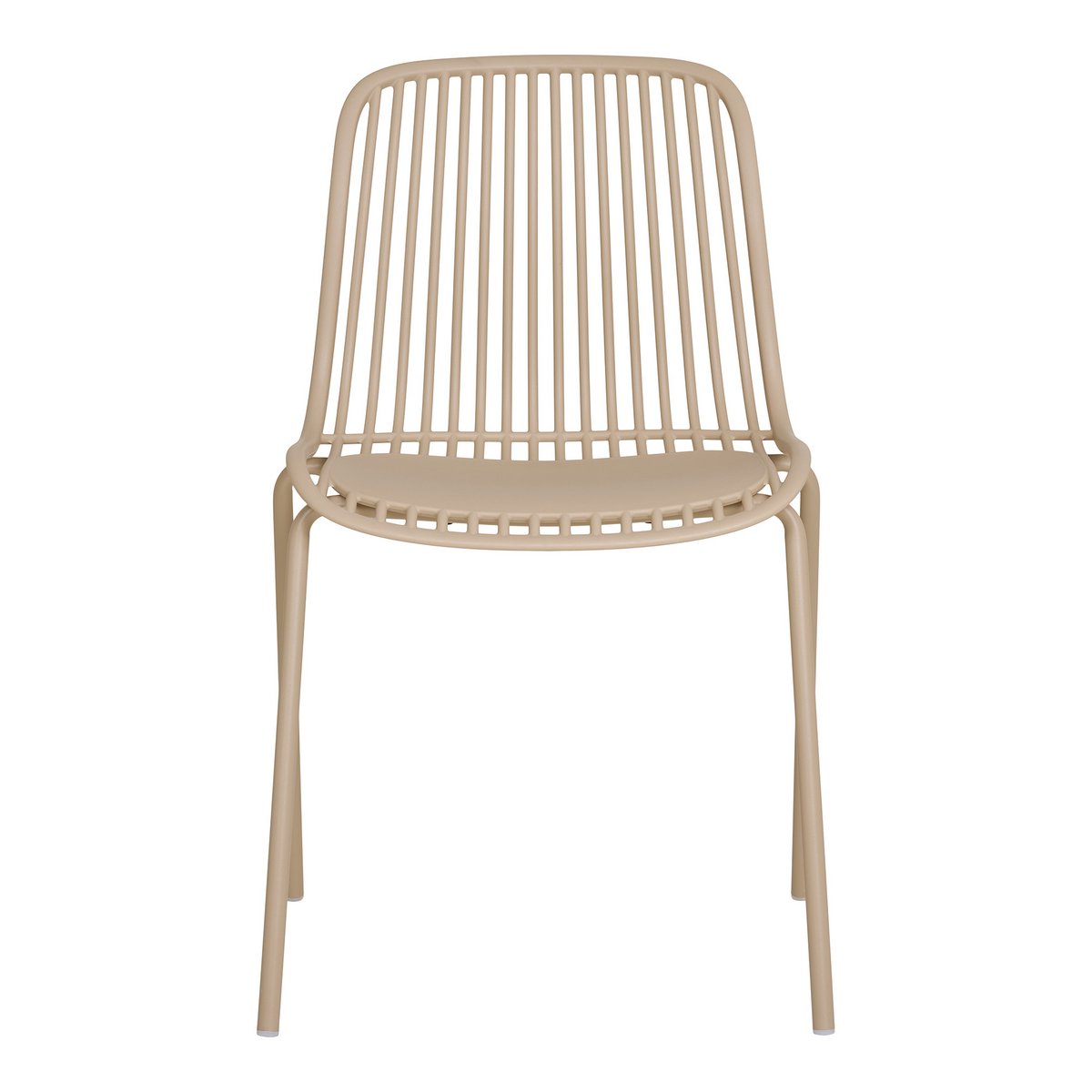 Branson Gartenstuhl – Sand, stapelbar, 55 x 46,5 x 82 cm – 4er-Set