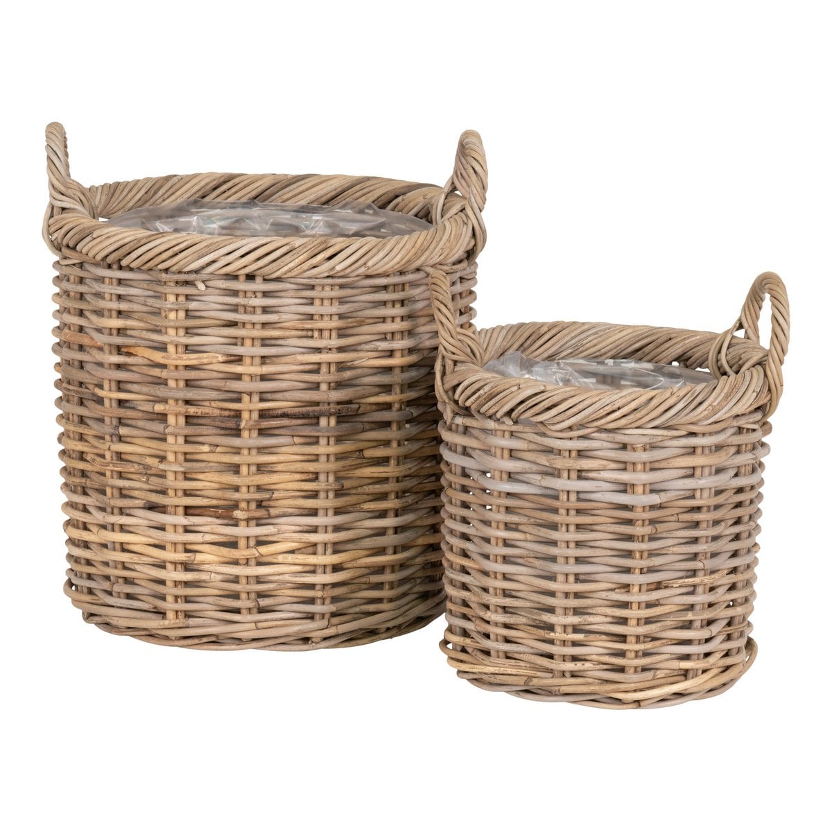 Gili-Körbe – Natur, Kubu-Rattan – 2er-Set