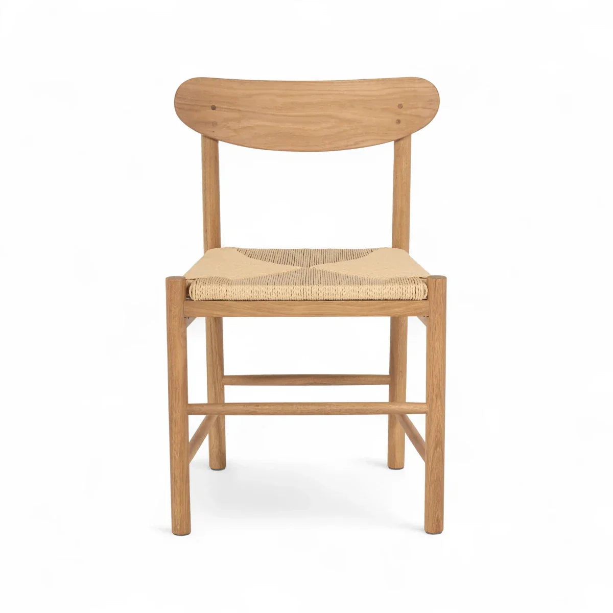 2er Set Esszimmerstühle Malou mit Geflechtsitz - Wildeiche