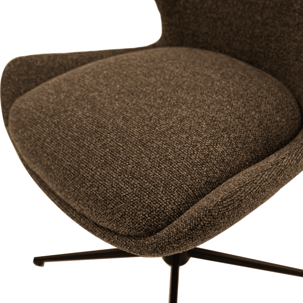 6er Set Esszimmerstühle Nicklas - Drehbar - Braun
