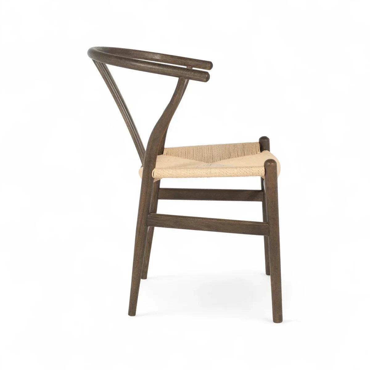 2er Set Esszimmerstühle Nikoline mit Geflechtsitz - Räuchereiche
