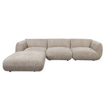 Sofa Amsterdam 4-Sitzer + Ottomane Latte