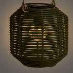 Crewe Lantern, wiederaufladbar mit integriertem Solarpanel, grün