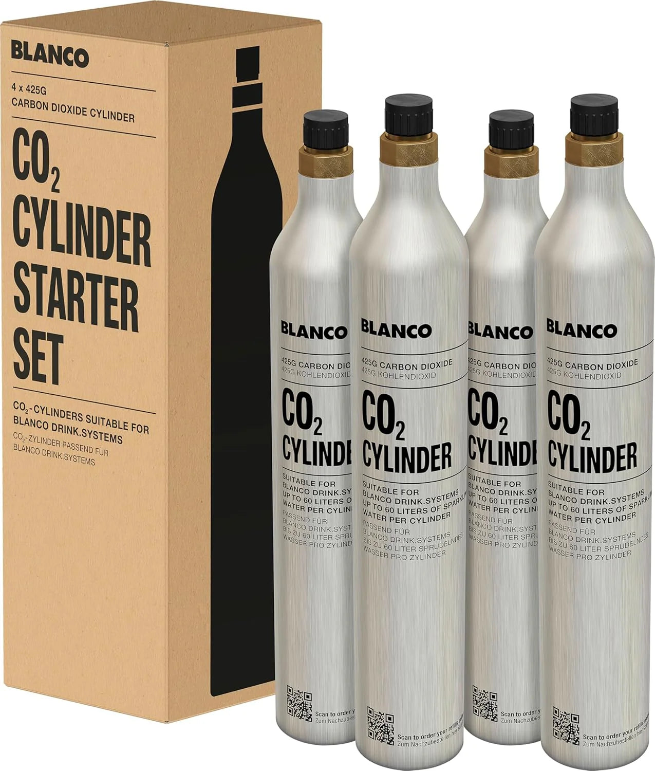 BLANCO Starterkit CO2-Zylinder 4er Set