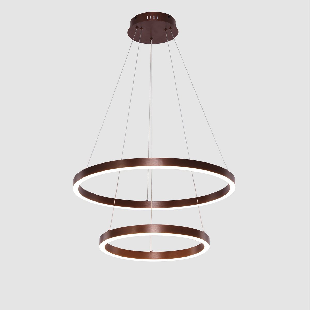 Hängende Lampe Neo Kaffee | 2-Ring 40+60 cm
