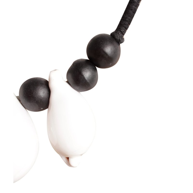 K33 Black & White Octo Halskette L.