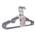 Massa Kleiderbügel – Grau, Metall, 10er-Set