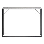 Vita Konsolentisch – Travertin-Optik, schwarz, 110 x 26 x 80 cm